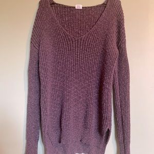 Purple/ Maroon V-Neck Sweater